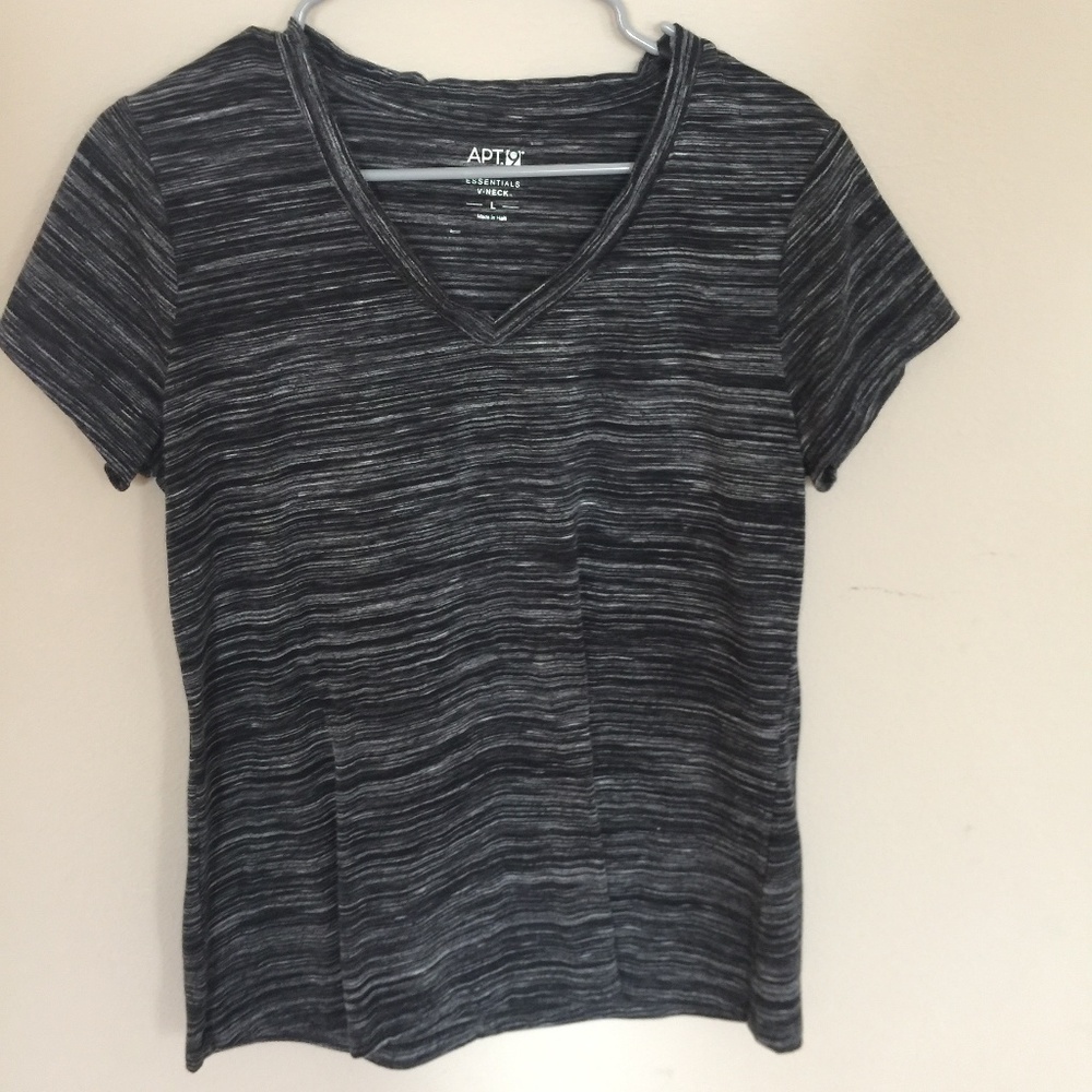Apt. 9 Black and White T-Shirt